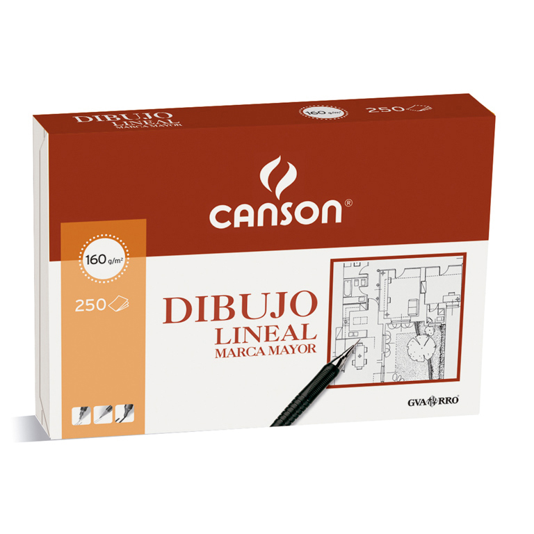 Papel dibujo Canson lineal A3 250h
