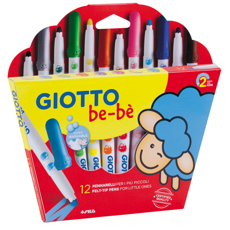 ROTULADOR GIOTTO BE-BE 12 COLORES